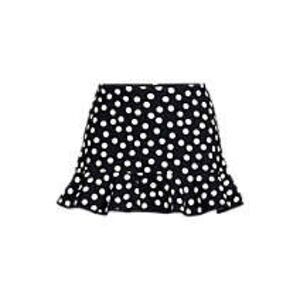 Land's End Ruffle Hem Mini Swimsuit bottom Skirt black white polka dot Various